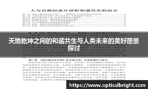 天地乾坤之间的和谐共生与人类未来的美好愿景探讨